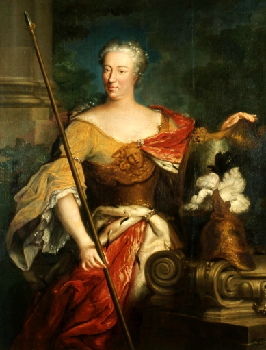 Anonymous Portrait of Elzbieta Sieniawska nee Lubomirska as Minerva