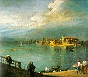 Canaletto San Cristoforo, San Michele Murano Norge oil painting reproduction