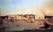Canaletto London: Greenwich Hospital from the North Bank of the Thames d Norge oil painting reproduction
