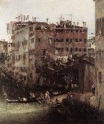 Canaletto The Rio dei Mendicanti (detail) Norge oil painting reproduction