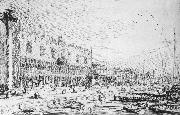 Canaletto Venice: Riva degli Schiavoni ff Norge oil painting reproduction