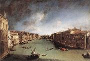 Canaletto Grand Canal, Looking Northeast from Palazo Balbi toward the Rialto Bridge Norge oil painting reproduction