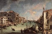 Canaletto Grand Canal, Looking East from the Campo San Vio Norge oil painting reproduction