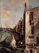 Canaletto Grand Canal, Looking East from the Campo San Vio (detail) fd Norge oil painting reproduction