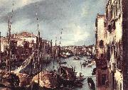 Canaletto The Grand Canal with the Rialto Bridge in the Background (detail)