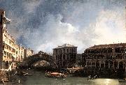 Canaletto The Grand Canal near the Ponte di Rialto sdf Norge oil painting reproduction