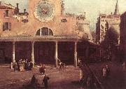 Canaletto San Giacomo di Rialto (detail) kkj Sweden oil painting reproduction