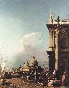 Canaletto Venice: The Piazzetta Looking South-west towards S. Maria della Salute sdfg Norge oil painting reproduction