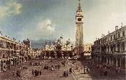 Canaletto Piazza San Marco with the Basilica fg Norge oil painting reproduction