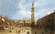 Canaletto Piazza San Marco f Norge oil painting reproduction