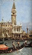 Canaletto Return of the Bucentoro to the Molo on Ascension Day (detail)  fd Norge oil painting reproduction