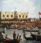Canaletto Return of the Bucentoro to the Molo on Ascension Day (detail) d Norge oil painting reproduction