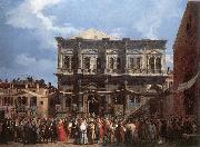 Canaletto The Feast Day of St Roch fd Norge oil painting reproduction