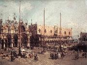 Canaletto Piazza San Marco: Looking South-East Norge oil painting reproduction