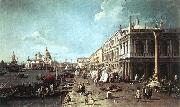 Canaletto The Molo with the Library and the Entrance to the Grand Canal f Norge oil painting reproduction