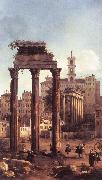 Canaletto Rome: Ruins of the Forum, Looking towards the Capitol d Norge oil painting reproduction