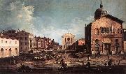 Canaletto View of San Giuseppe di Castello d Norge oil painting reproduction