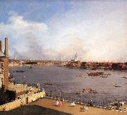 Canaletto London: The Thames and the City of London from Richmond House g Norge oil painting reproduction