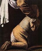 Caravaggio Madonna del Rosario (detail) fdg Sweden oil painting reproduction