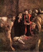 Caravaggio Burial of St Lucy (detail) fg Sweden oil painting reproduction