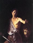 Caravaggio David dfg Spain oil painting reproduction
