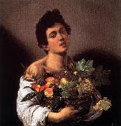 Caravaggio Boy with a Basket of Fruit f Sweden oil painting reproduction