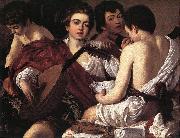 Caravaggio The Musicians f France oil painting reproduction