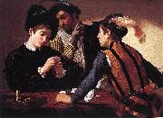 Caravaggio The Cardsharps f Sweden oil painting reproduction