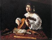 Caravaggio The Lute Player f Sweden oil painting reproduction