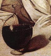 Caravaggio Bacchus (detail)  fg Sweden oil painting reproduction