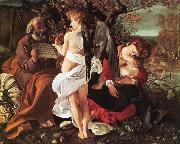 Caravaggio Rest on Flight to Egypt ff Norge oil painting reproduction