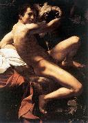 Caravaggio St. John the Baptist (Youth with Ram)  fdy oil painting picture wholesale