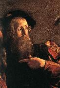 Caravaggio, The Calling of Saint Matthew (detail) fg