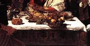 Caravaggio Supper at Emmaus (detail) fdg Norge oil painting reproduction