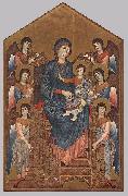 Cimabue Virgin Enthroned with Angels dfg Sweden oil painting reproduction