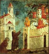 Giotto The Devils Cast Out of Arezzo Spain oil painting reproduction