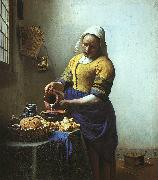JanVermeer The Milkmaid Norge oil painting reproduction