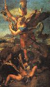 Raphael Saint Michael Trampling the Dragon oil painting artist