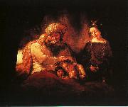 Rembrandt Jacob's Blessing Sweden oil painting reproduction