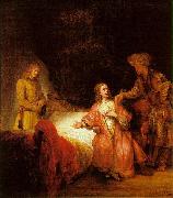 Rembrandt Joseph Accused by Potiphar's Wife France oil painting reproduction