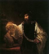 Rembrandt Aristotle with a Bust of Homer Norge oil painting reproduction