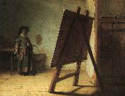 Rembrandt Artist in his Studio Norge oil painting reproduction