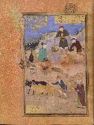 Bihzad A peasant lectures the sage Abu Sa Id ibn Abi l Khayr,the shaykh of Mahneh.on patience oil painting picture wholesale
