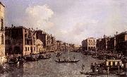 Canaletto Looking South-East from the Campo Santa Sophia to the Rialto Bridge Norge oil painting reproduction