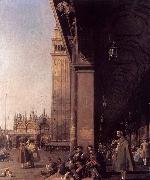 Canaletto Looking East from the South West Corner France oil painting reproduction