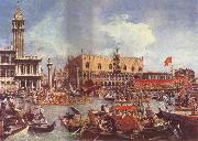 Canaletto The Bucintoro at the Molo on Ascension Day Norge oil painting reproduction