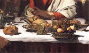 Caravaggio Detail of The Supper at Emmaus Sweden oil painting reproduction