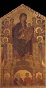 Cimabue, Throning Madonna with angels and prophets