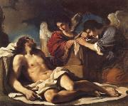 GUERCINO, The Dead Christ Mourned by two Angels