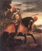 Titian Empeor Charles V at Muhlbeng oil painting artist